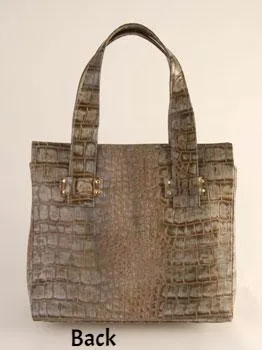 Marnie Bugs Textured Leather Vanessa Handbag (Cielo)
