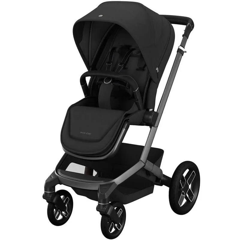 Maxi-Cosi FAME 7 Piece Essential Travel System - Twillic Black
