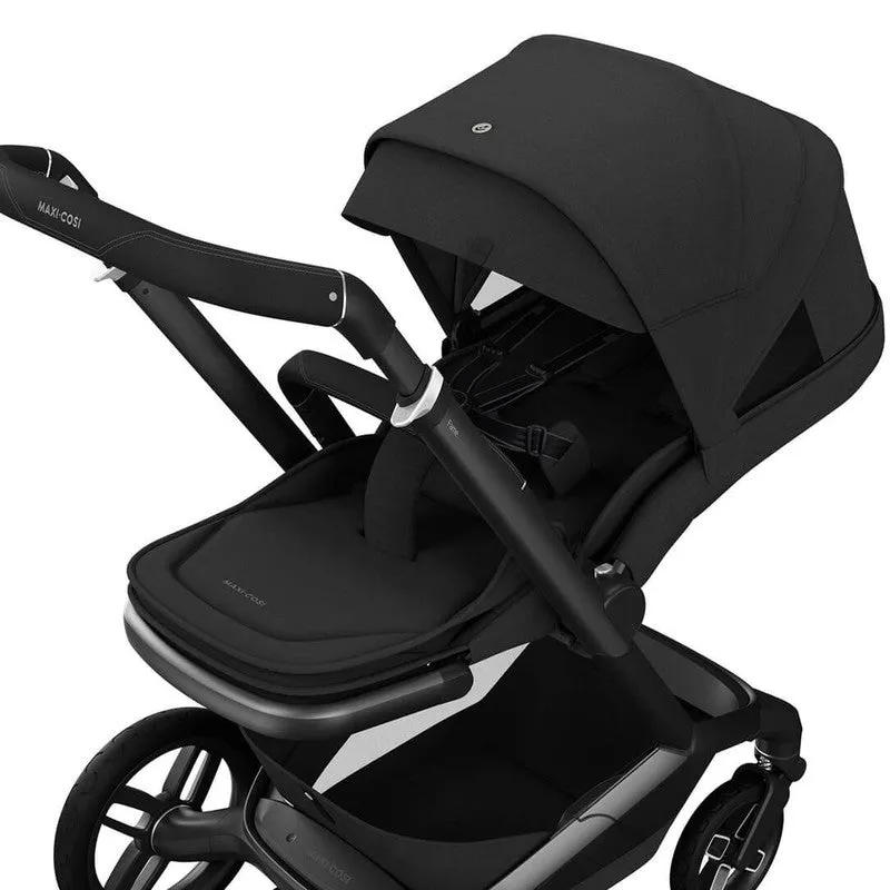 Maxi-Cosi FAME 7 Piece Essential Travel System - Twillic Black
