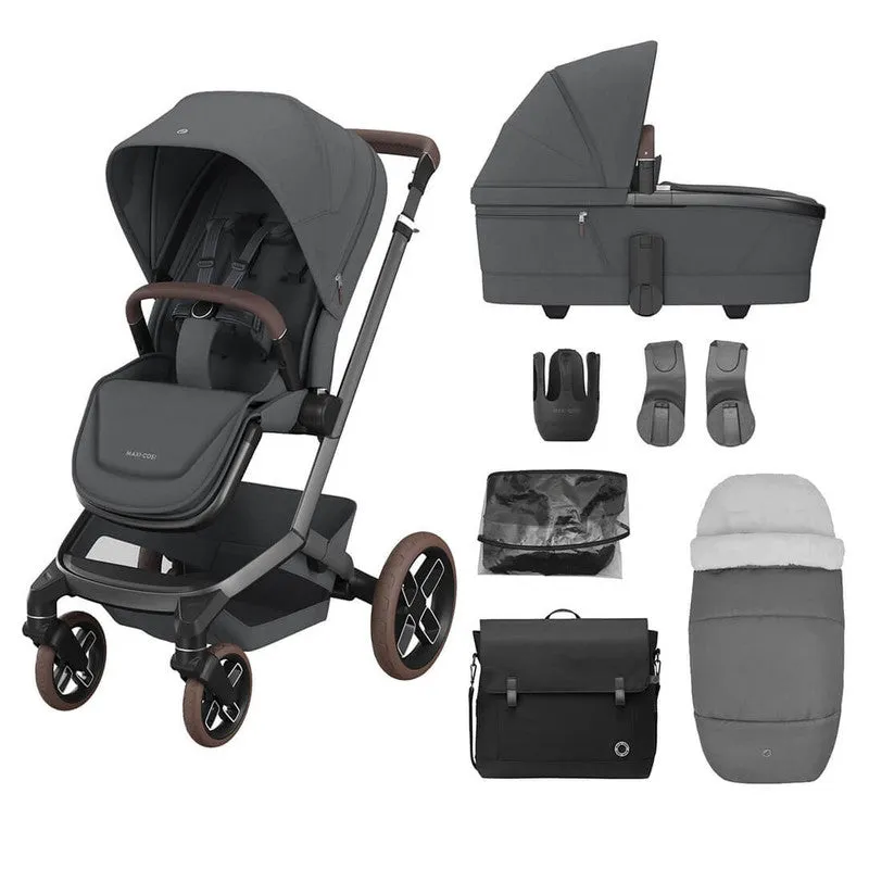 Maxi-Cosi FAME 7 Piece Essential Travel System - Twillic Graphite
