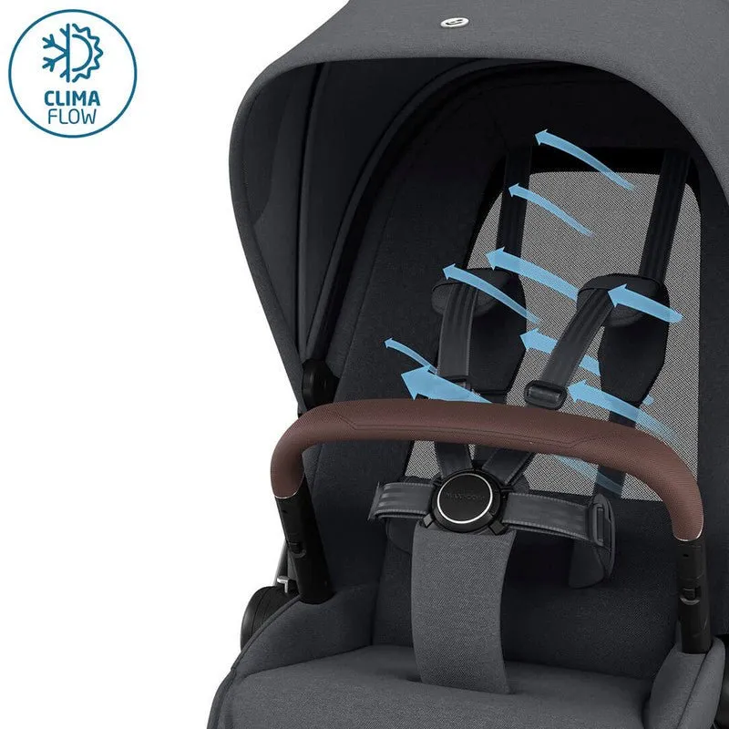 Maxi-Cosi FAME 7 Piece Essential Travel System - Twillic Graphite