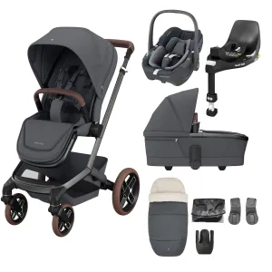 Maxi-Cosi FAME 8 Piece Complete Travel System in Twillic Graphite