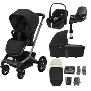 Maxi-Cosi FAME 9 Piece Premium Travel System in Twillic Black