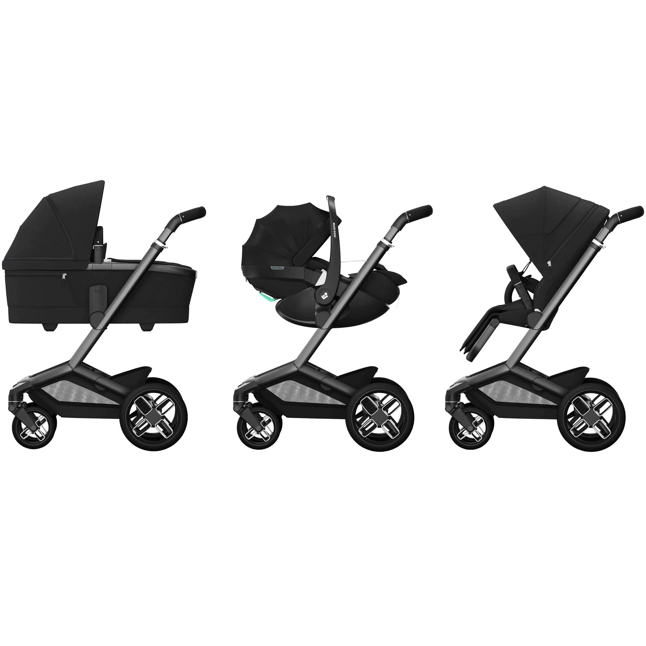 Maxi-Cosi FAME 9 Piece Premium Travel System in Twillic Black