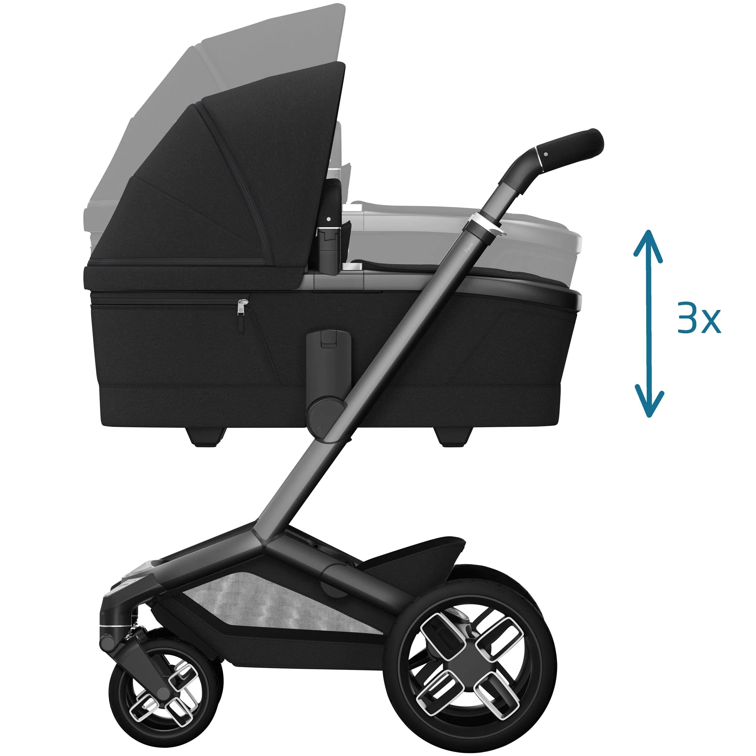 Maxi-Cosi FAME 9 Piece Premium Travel System in Twillic Black