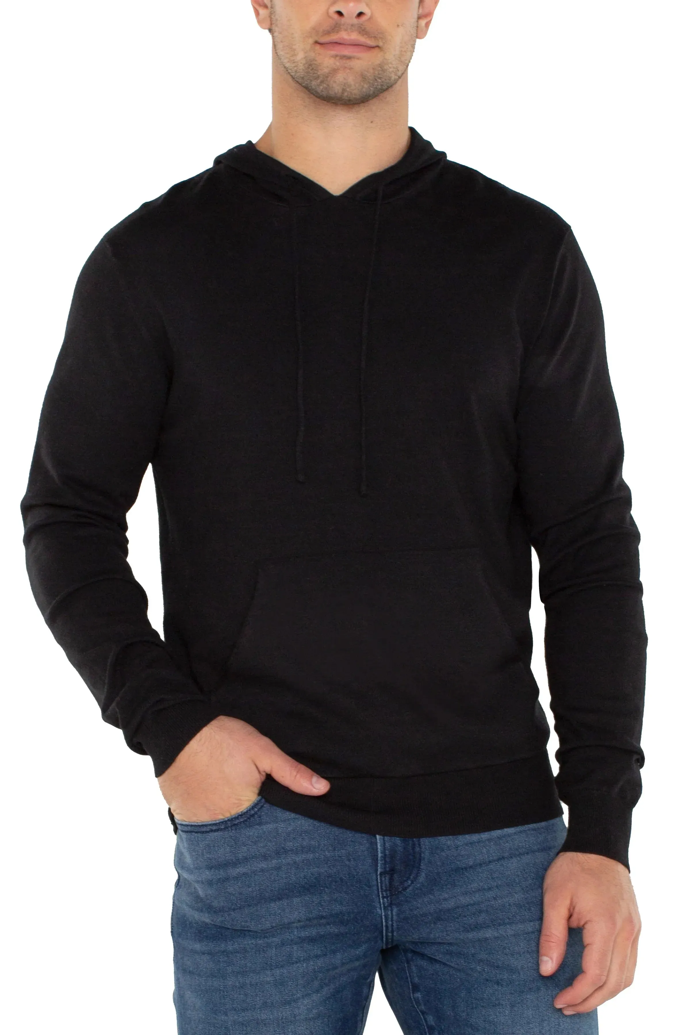 Men's Black Hooded Sweater