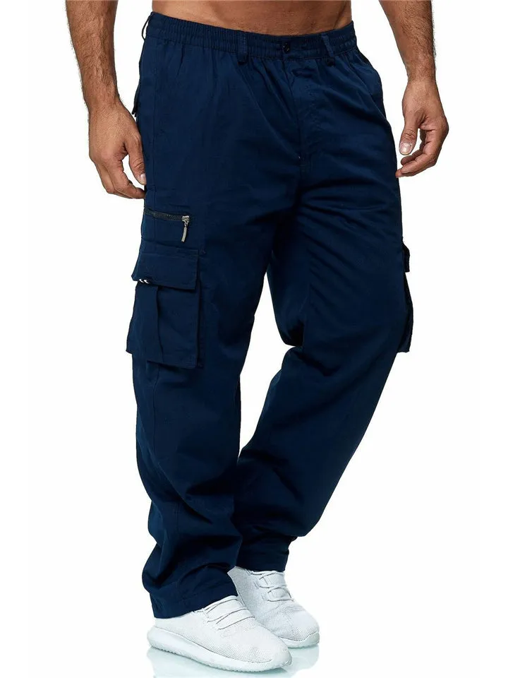 Men's Casual Cozy Straight Leg Outdoor Cargo Pants