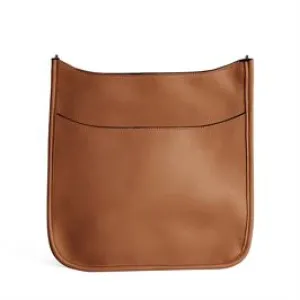 Mini Alma Zip Top Messenger Bag-Cognac