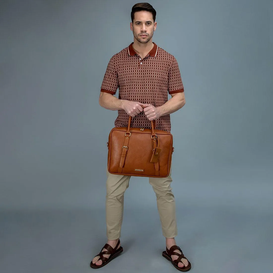 MOCHA TAN Messenger Bag