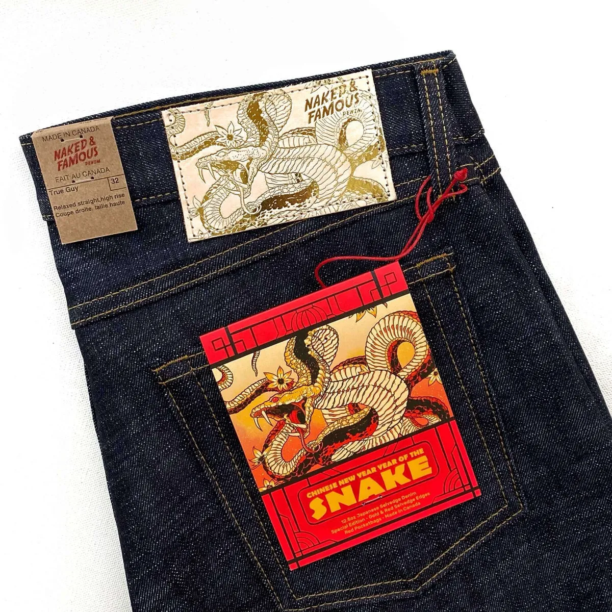 Naked & Famous Denim Chinese New Year Selvedge - Year of the Snake - True Guy Jeans