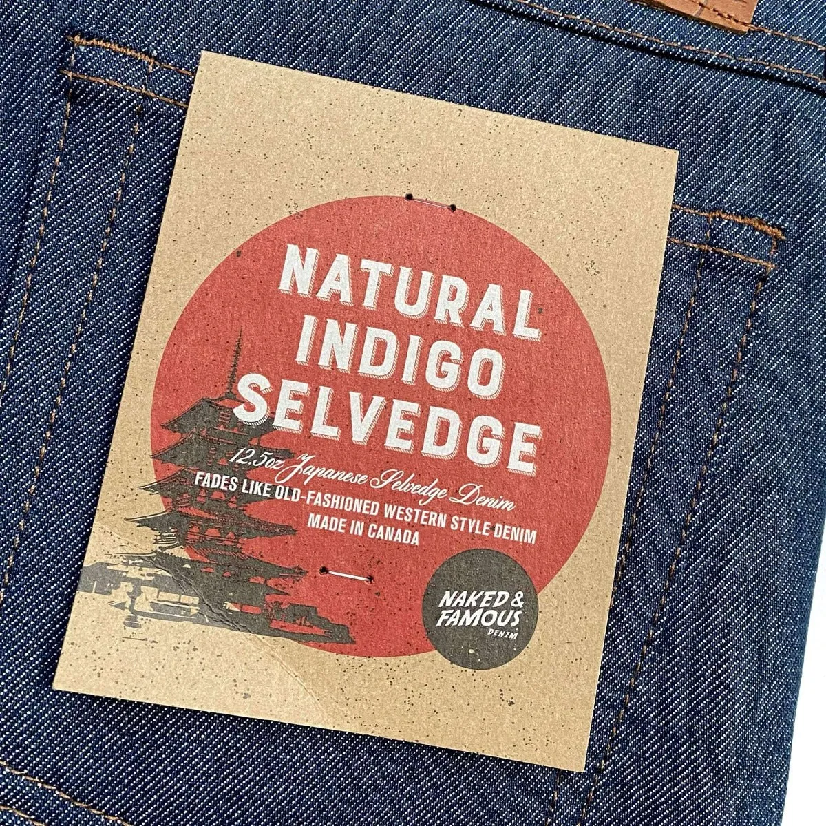 Naked & Famous Denim Natural Indigo Selvedge - True Guy Jeans