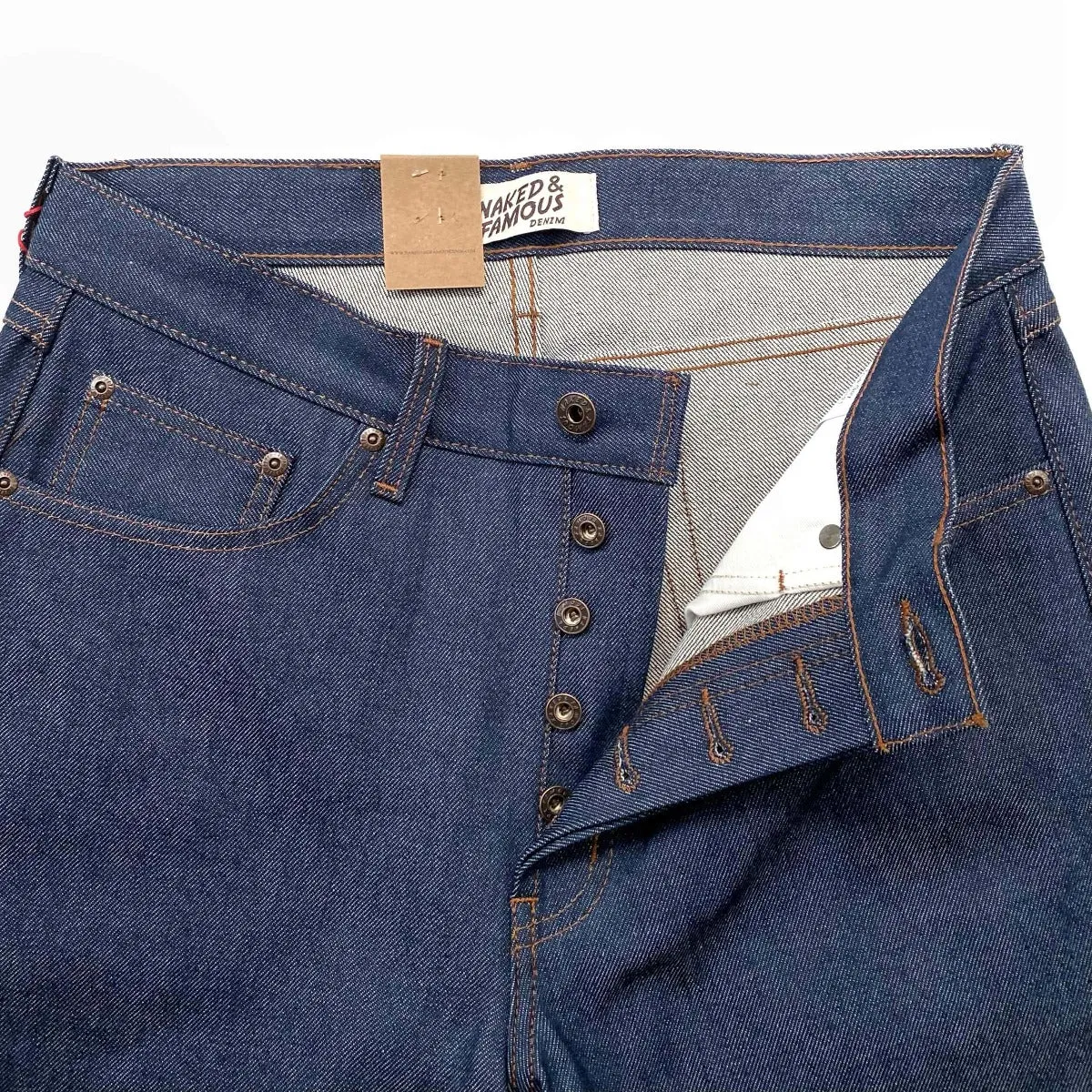 Naked & Famous Denim Natural Indigo Selvedge - True Guy Jeans