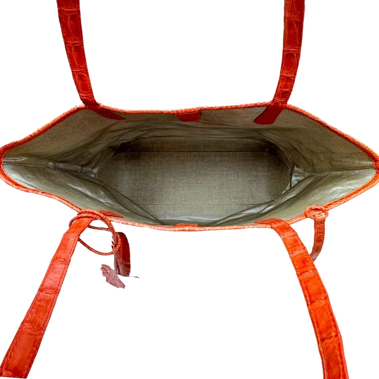NANCY GONZALEZ Erica Coated Linen Tote - Beige & Coral