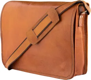 New with tags! Urban Leather Laptop Shoulder Messenger Bag - Vintage Brown Handmade Satchel Briefcase Bag for Men