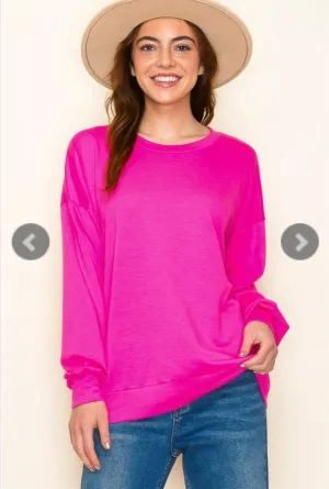 One For All Long Sleeve Top-Multiple Colors Available