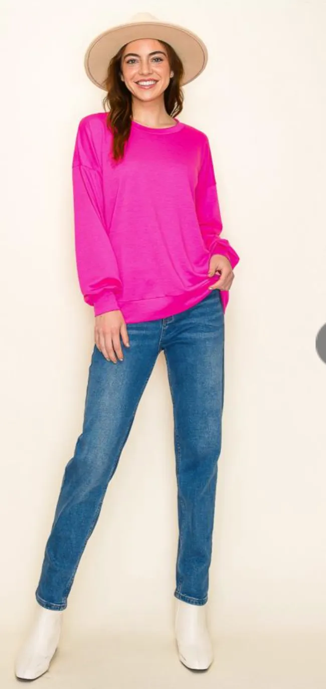 One For All Long Sleeve Top-Multiple Colors Available