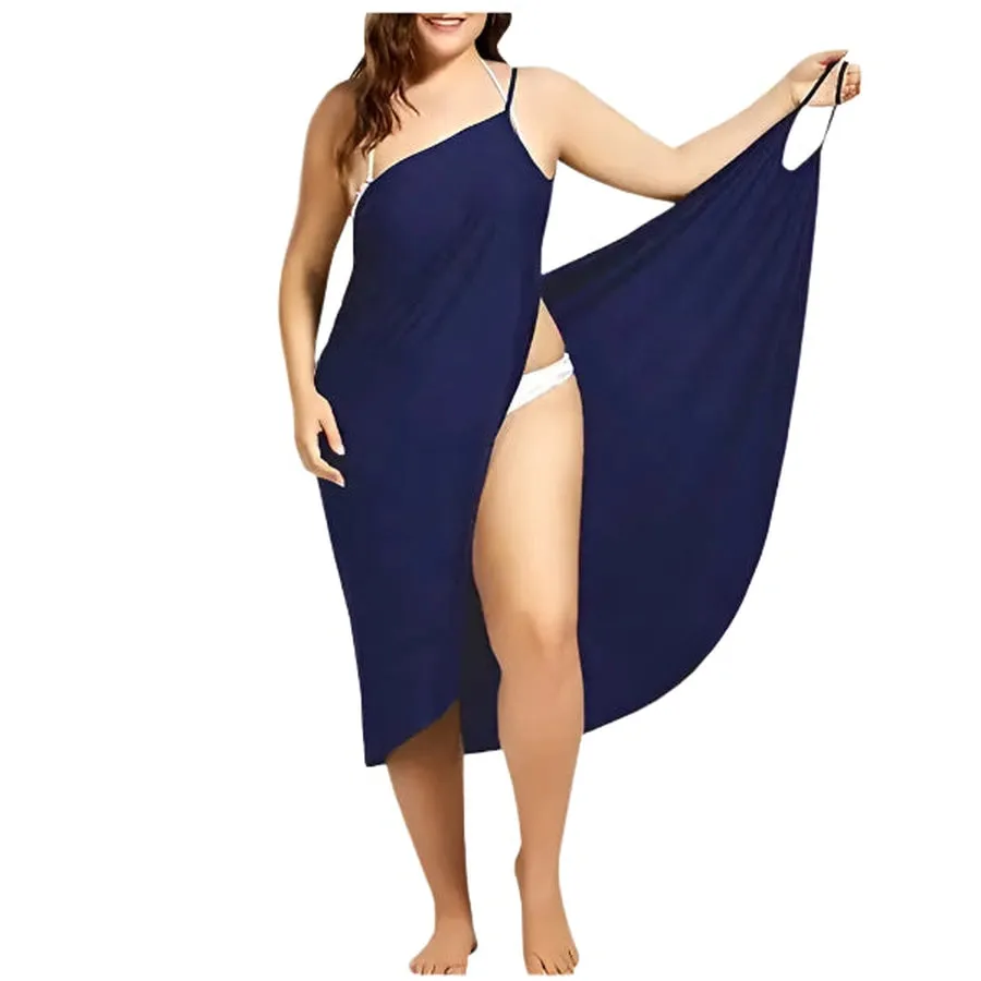 One-Shoulder Adjustable Beach Cover-Ups