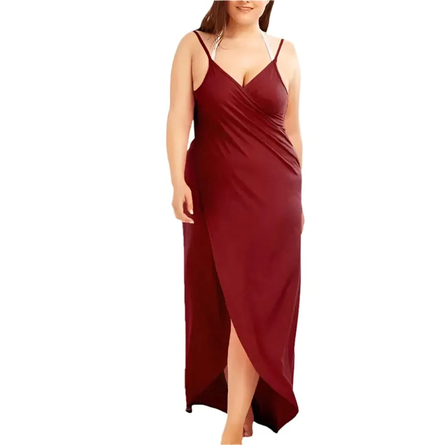 One-Shoulder Adjustable Beach Cover-Ups