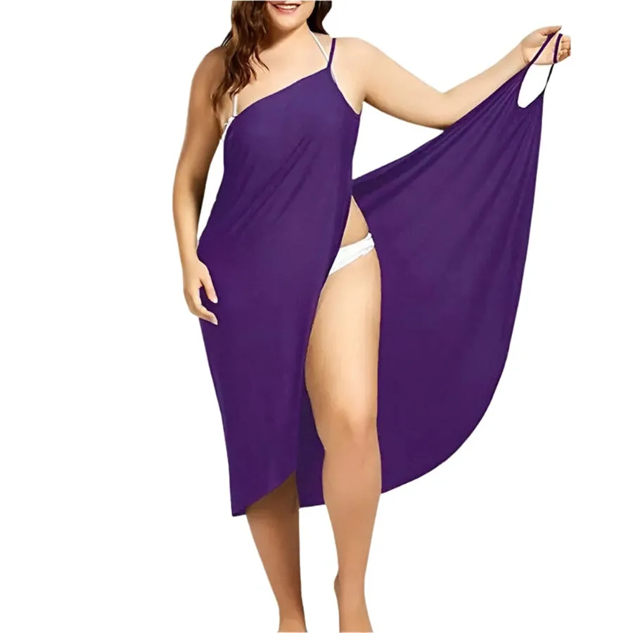 One-Shoulder Adjustable Beach Cover-Ups