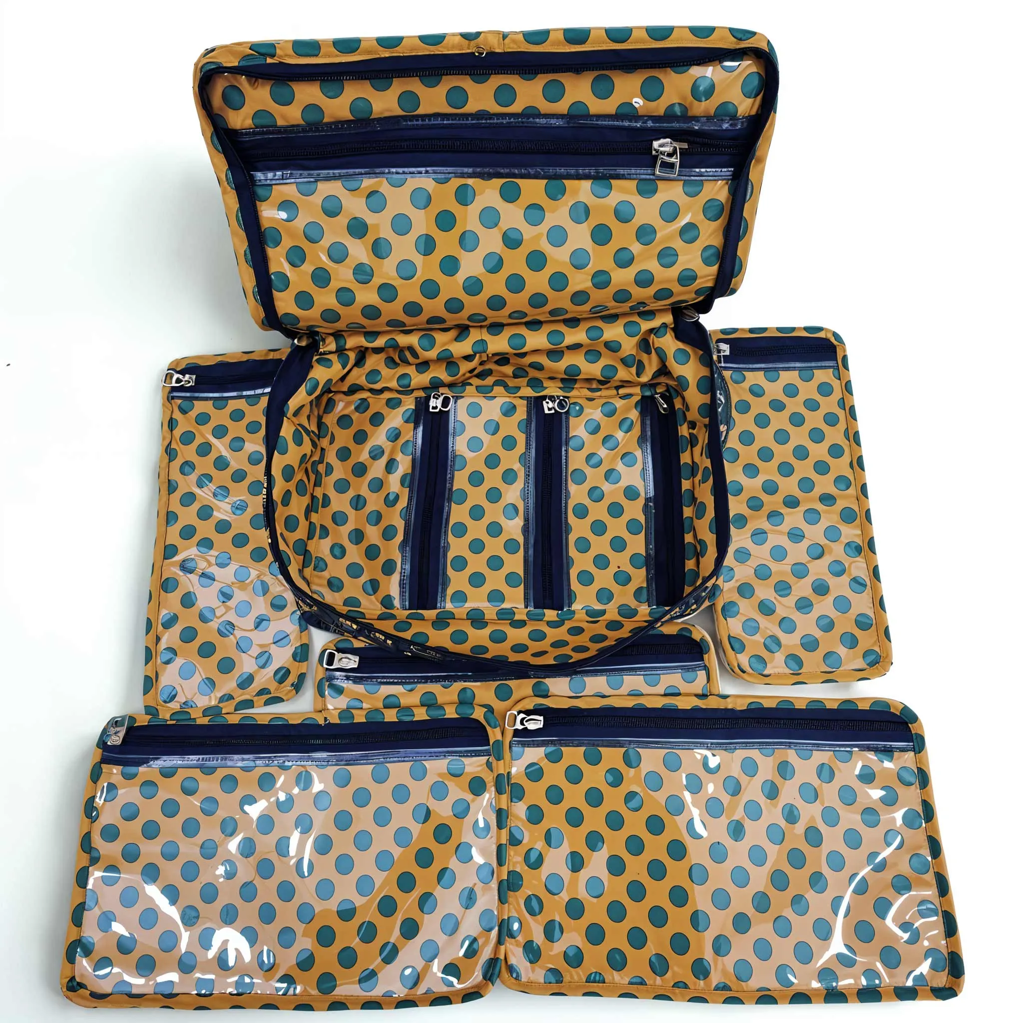 PEACOCK GLORY PRINT JEWELRY ORGANIZER