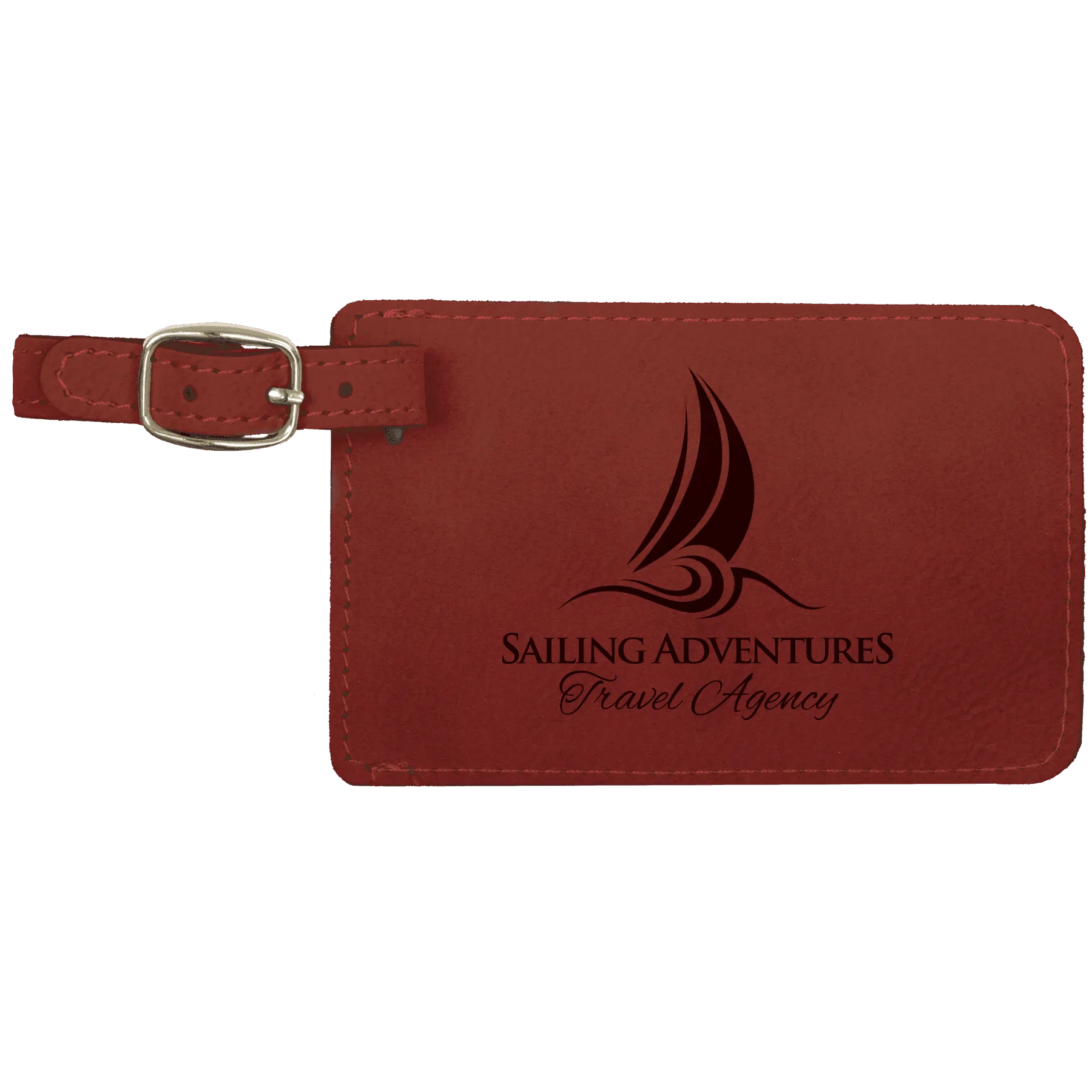 Personalized Laserable Leatherette Luggage Tag – Durable, Stylish & Customizable