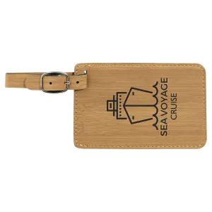 Personalized Laserable Leatherette Luggage Tag – Durable, Stylish & Customizable