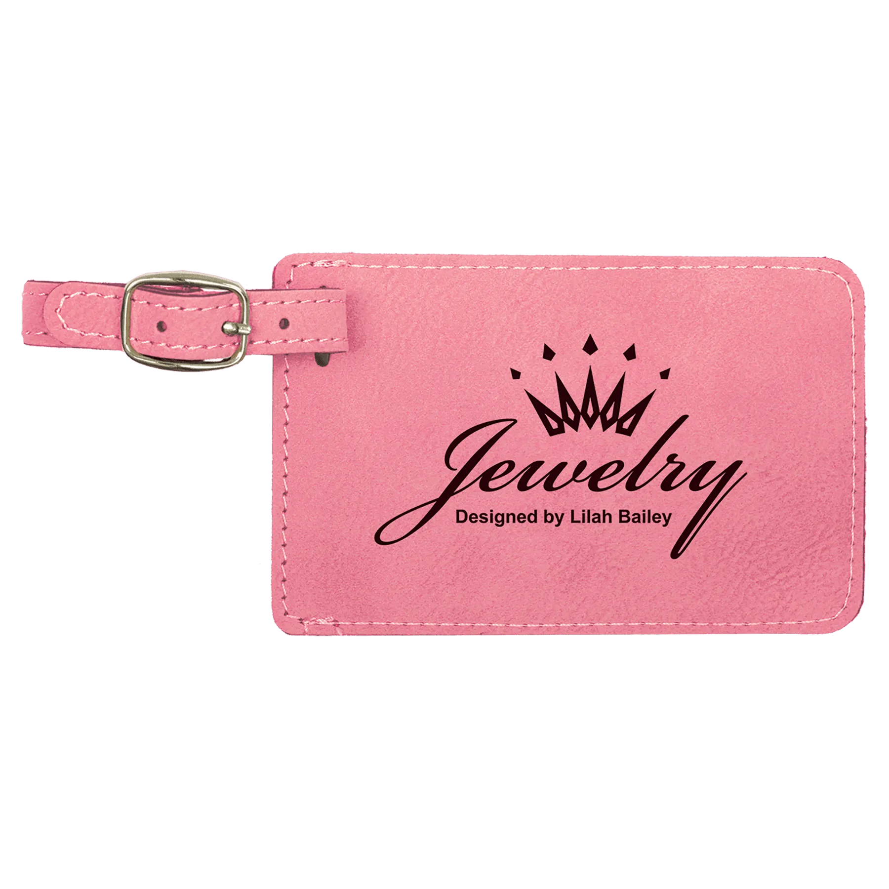 Personalized Laserable Leatherette Luggage Tag – Durable, Stylish & Customizable