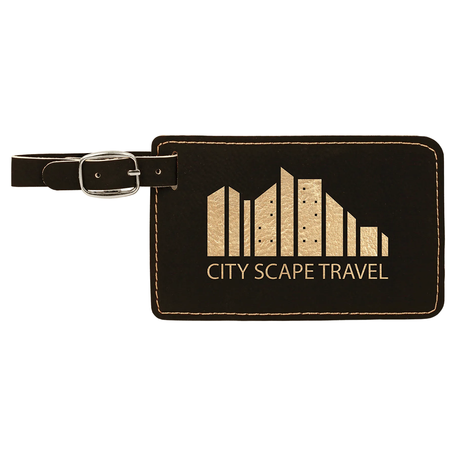 Personalized Laserable Leatherette Luggage Tag – Durable, Stylish & Customizable