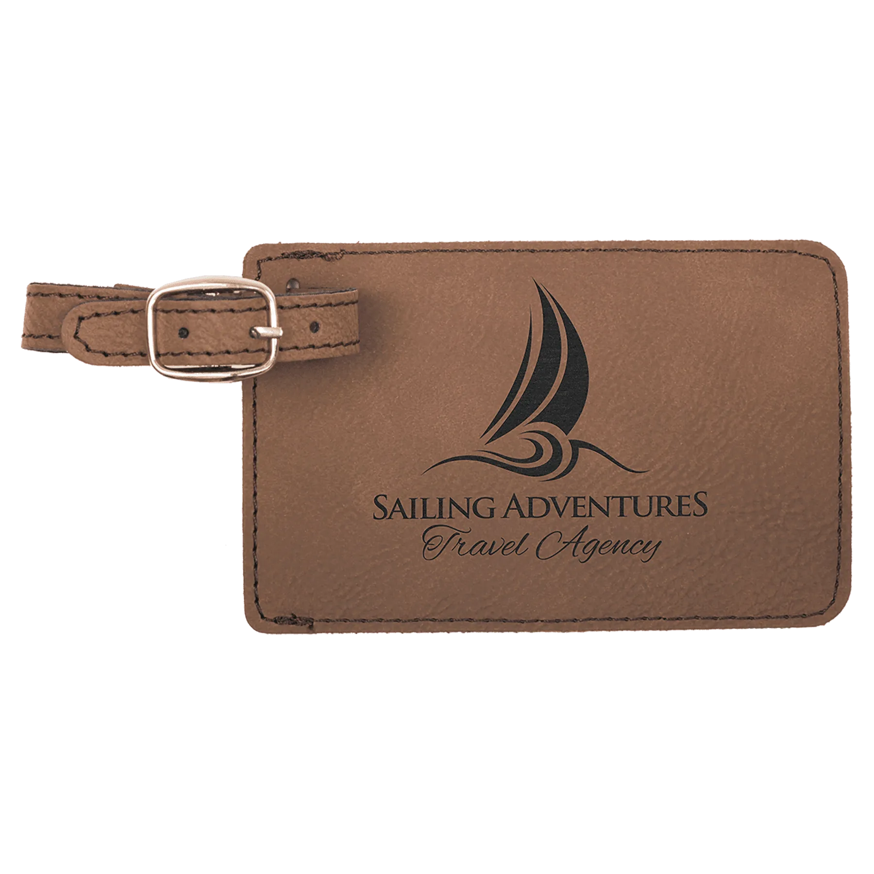 Personalized Laserable Leatherette Luggage Tag – Durable, Stylish & Customizable
