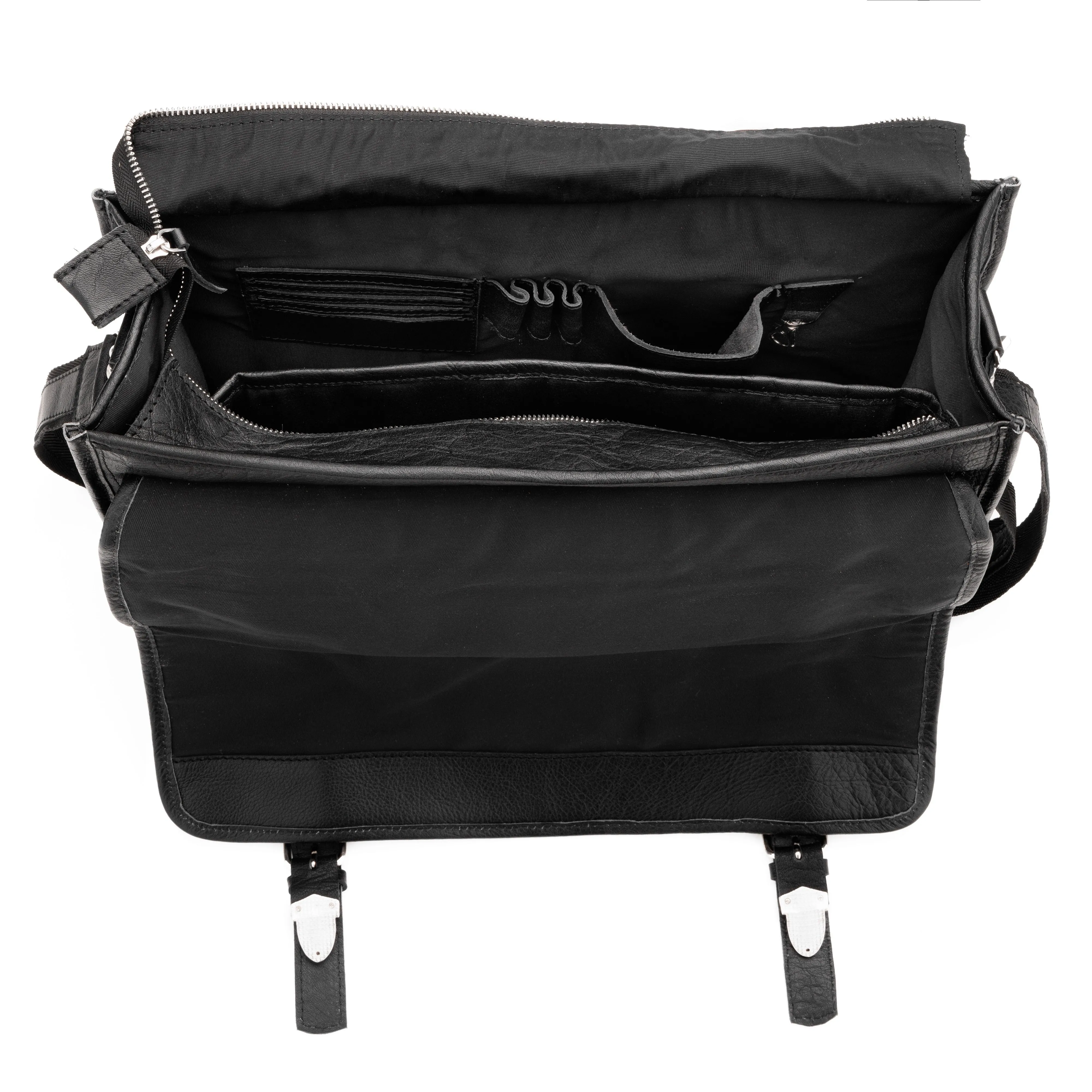 Pilot Black Leather Briefcase