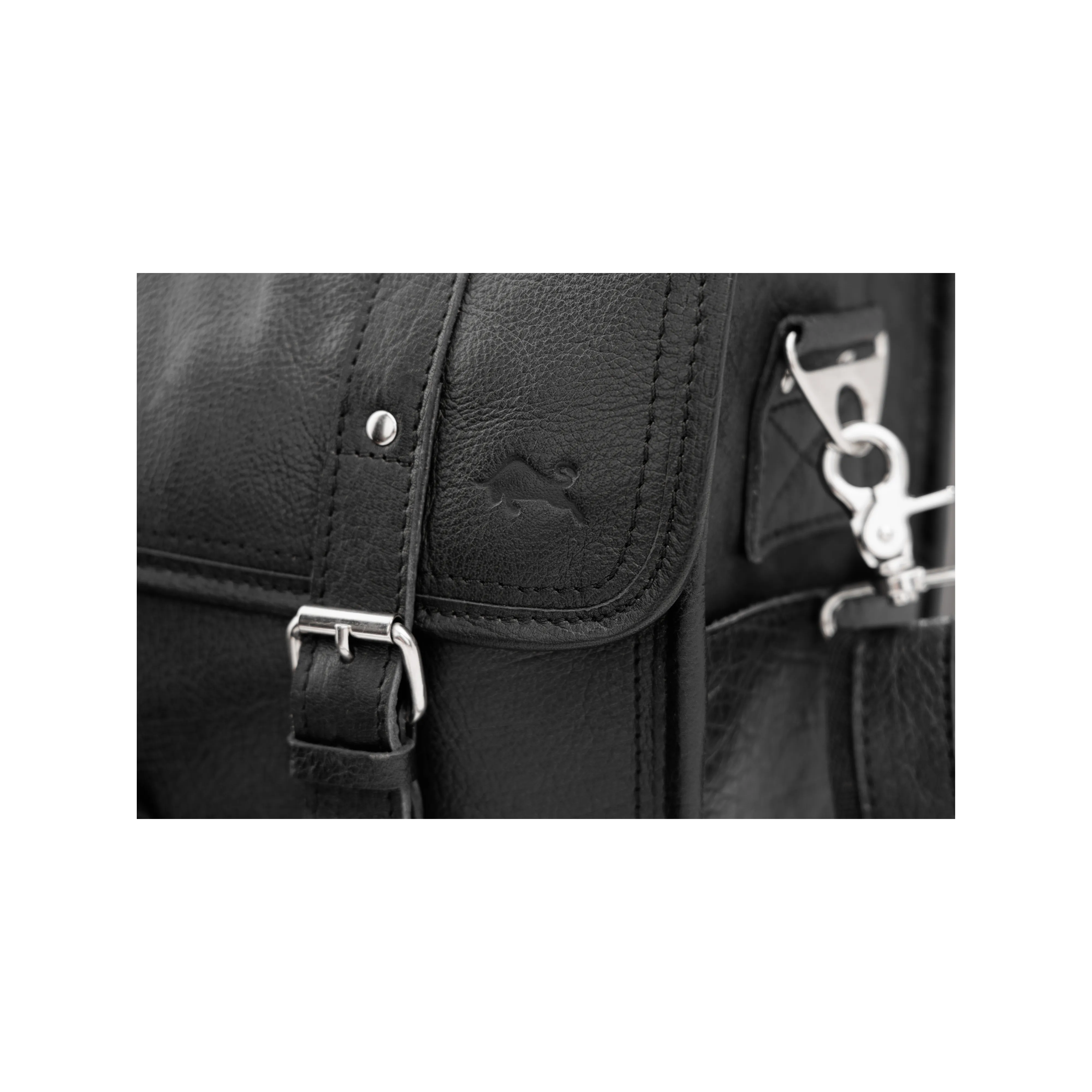 Pilot Black Leather Briefcase