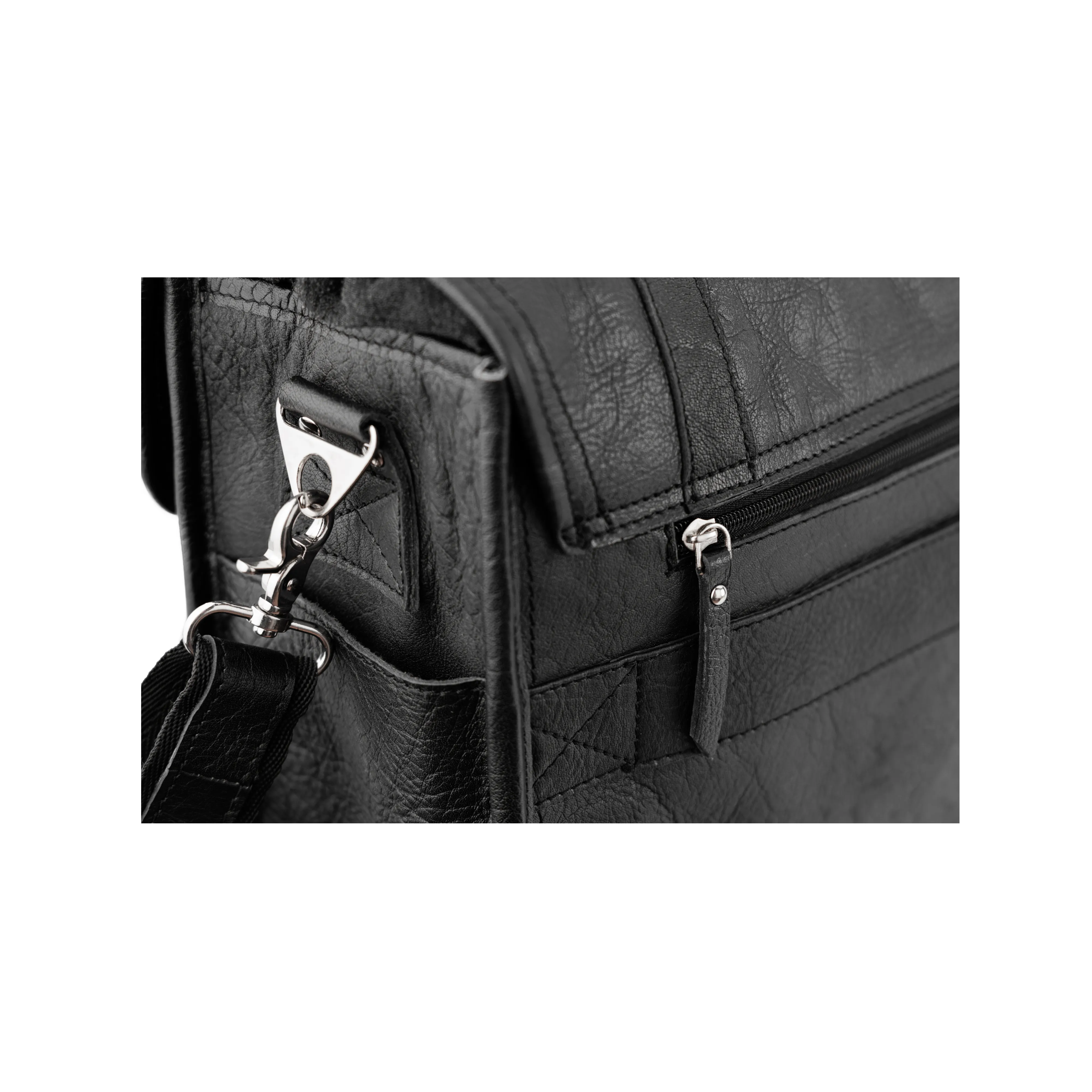 Pilot Black Leather Briefcase