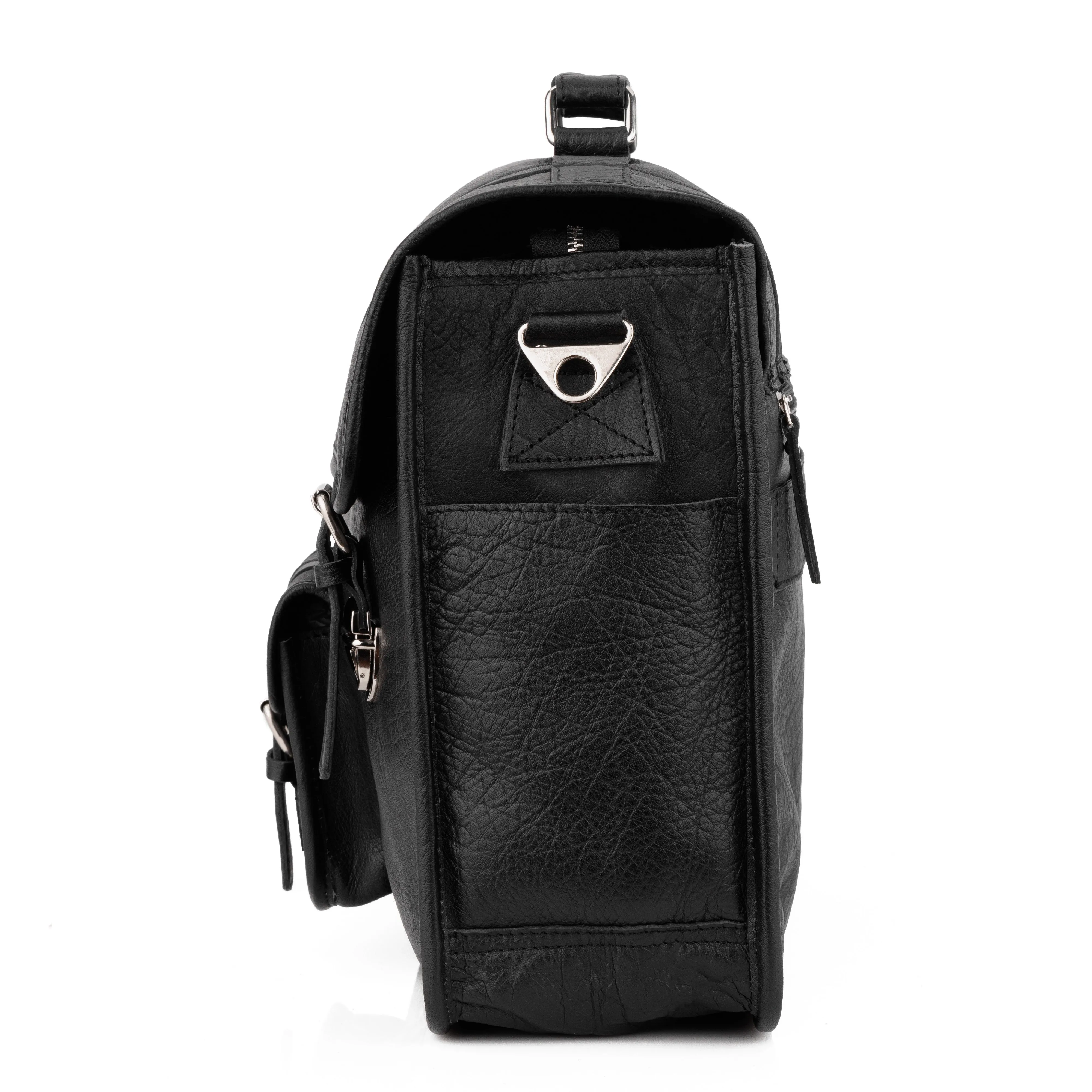 Pilot Black Leather Briefcase