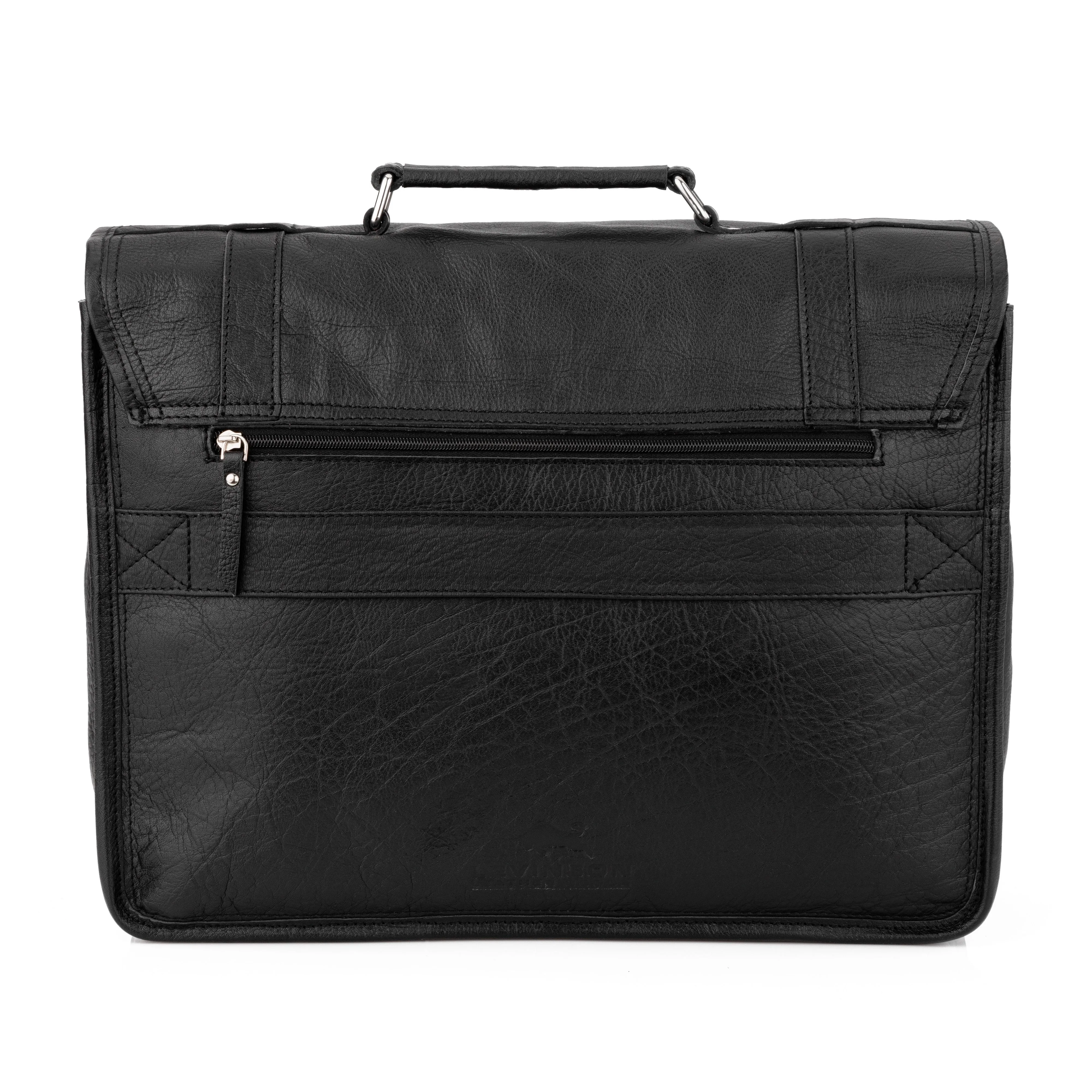 Pilot Black Leather Briefcase