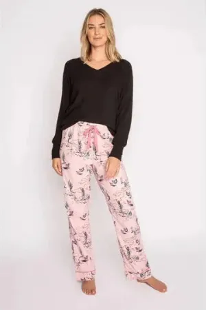 P.J. Salvage Pink Mist Flannel Set