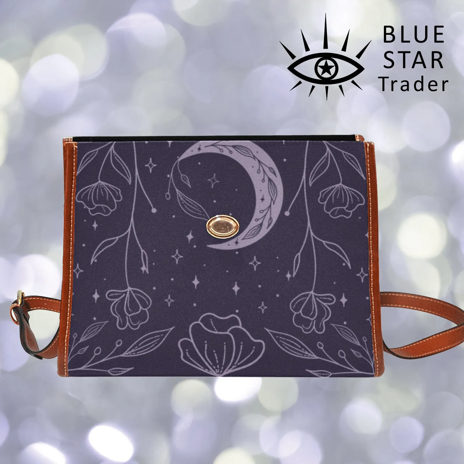 Purple Flower Moon Purse