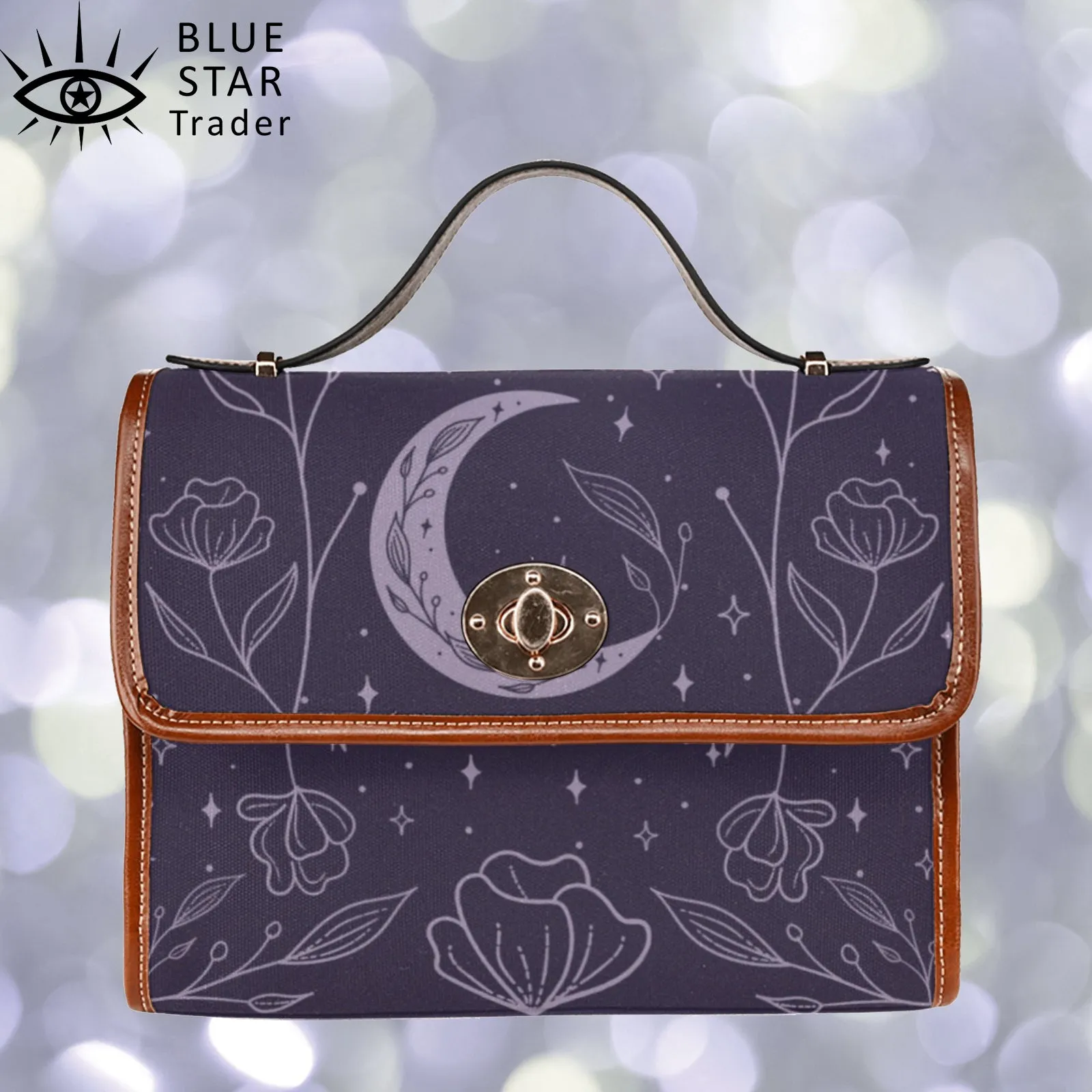 Purple Flower Moon Purse