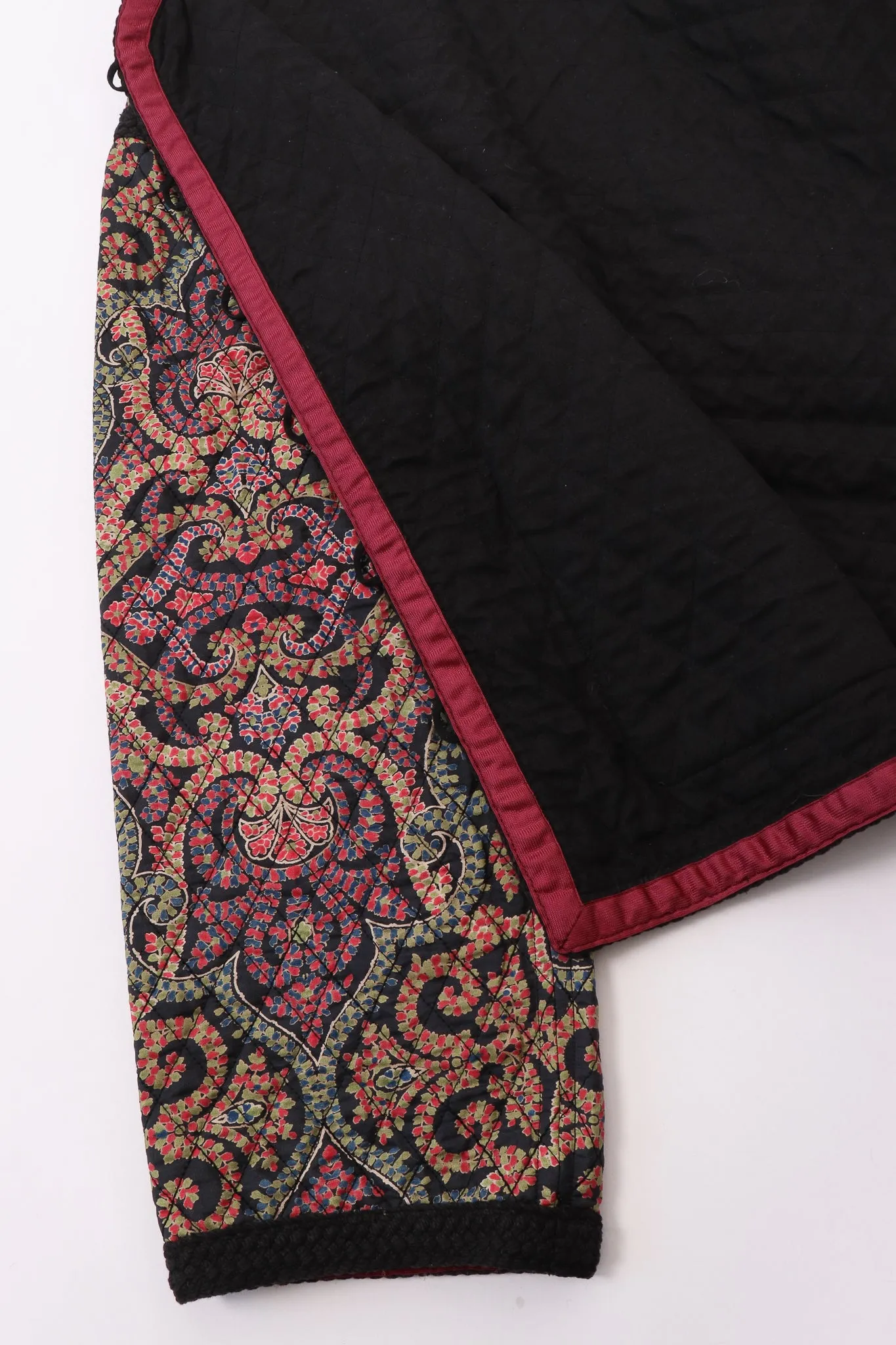 Quilted Silk Print Jacket