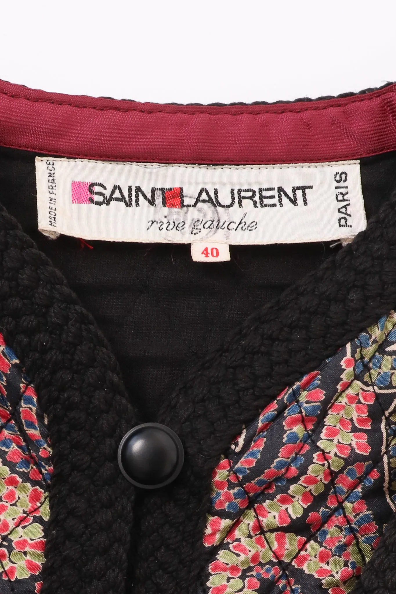 Quilted Silk Print Jacket