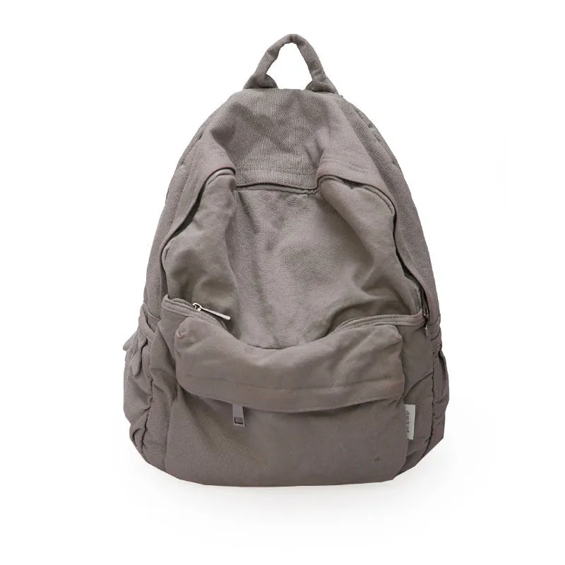 "PLEATED SOLID COLOR SCHOOL" BACKPACK N030408