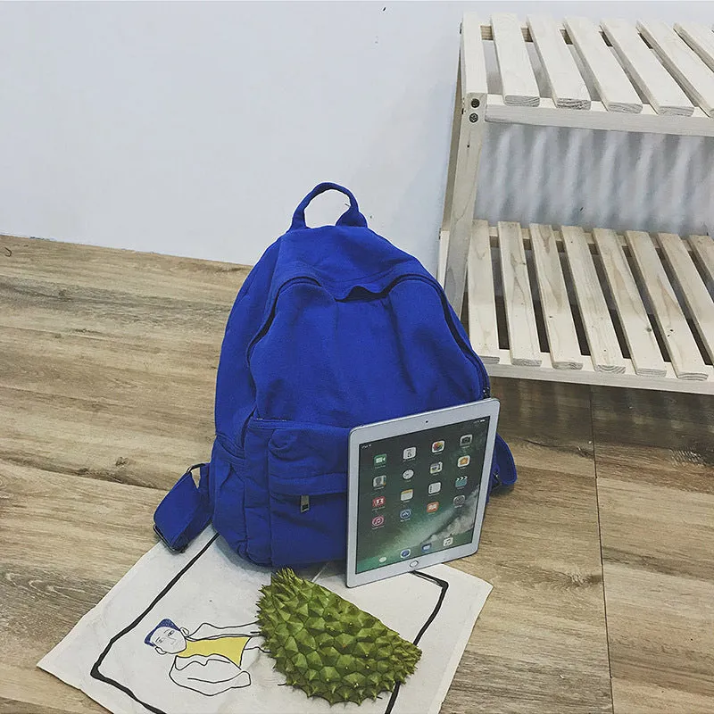 "PLEATED SOLID COLOR SCHOOL" BACKPACK N030408