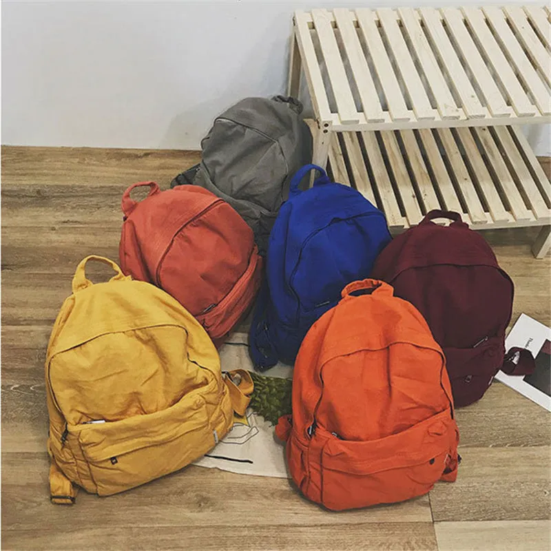 "PLEATED SOLID COLOR SCHOOL" BACKPACK N030408