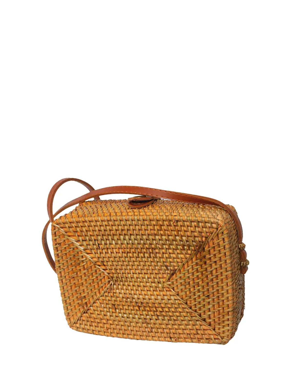 Rae Rattan Crossbody Bag ::RET