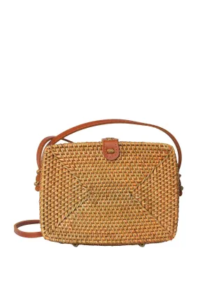 Rae Rattan Crossbody Bag ::RET