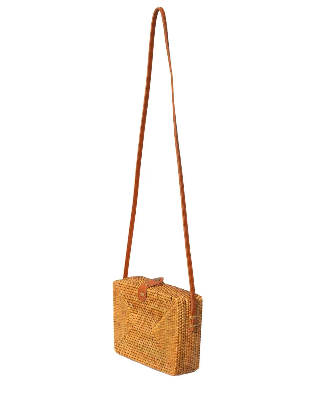 Rae Rattan Crossbody Bag ::RET