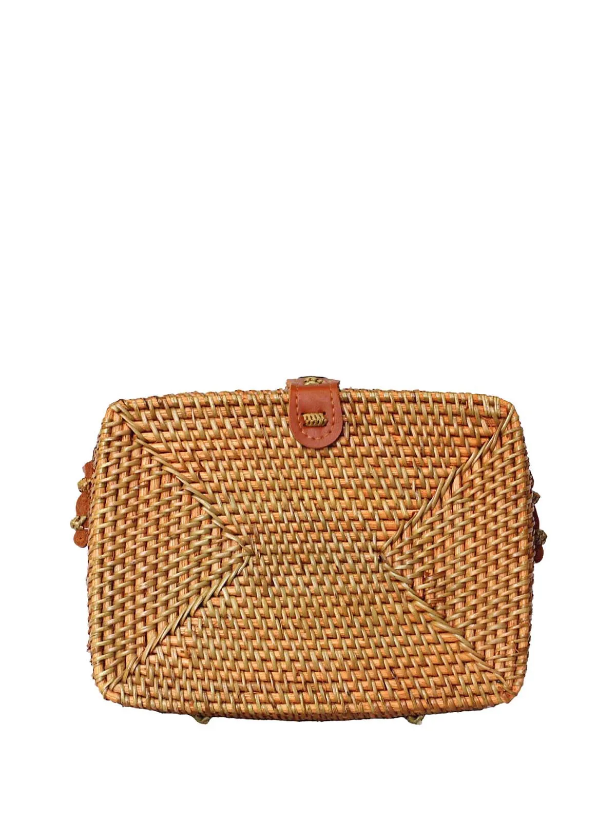 Rae Rattan Crossbody Bag ::RET