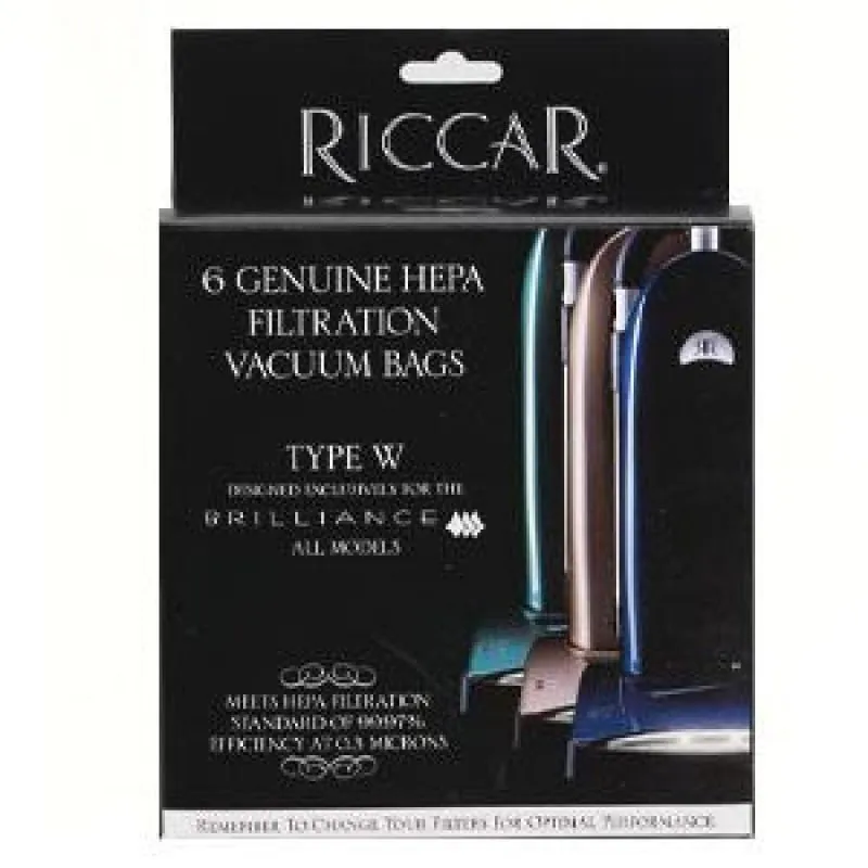Riccar Simplicity OEM HEPA Bag Type "W"