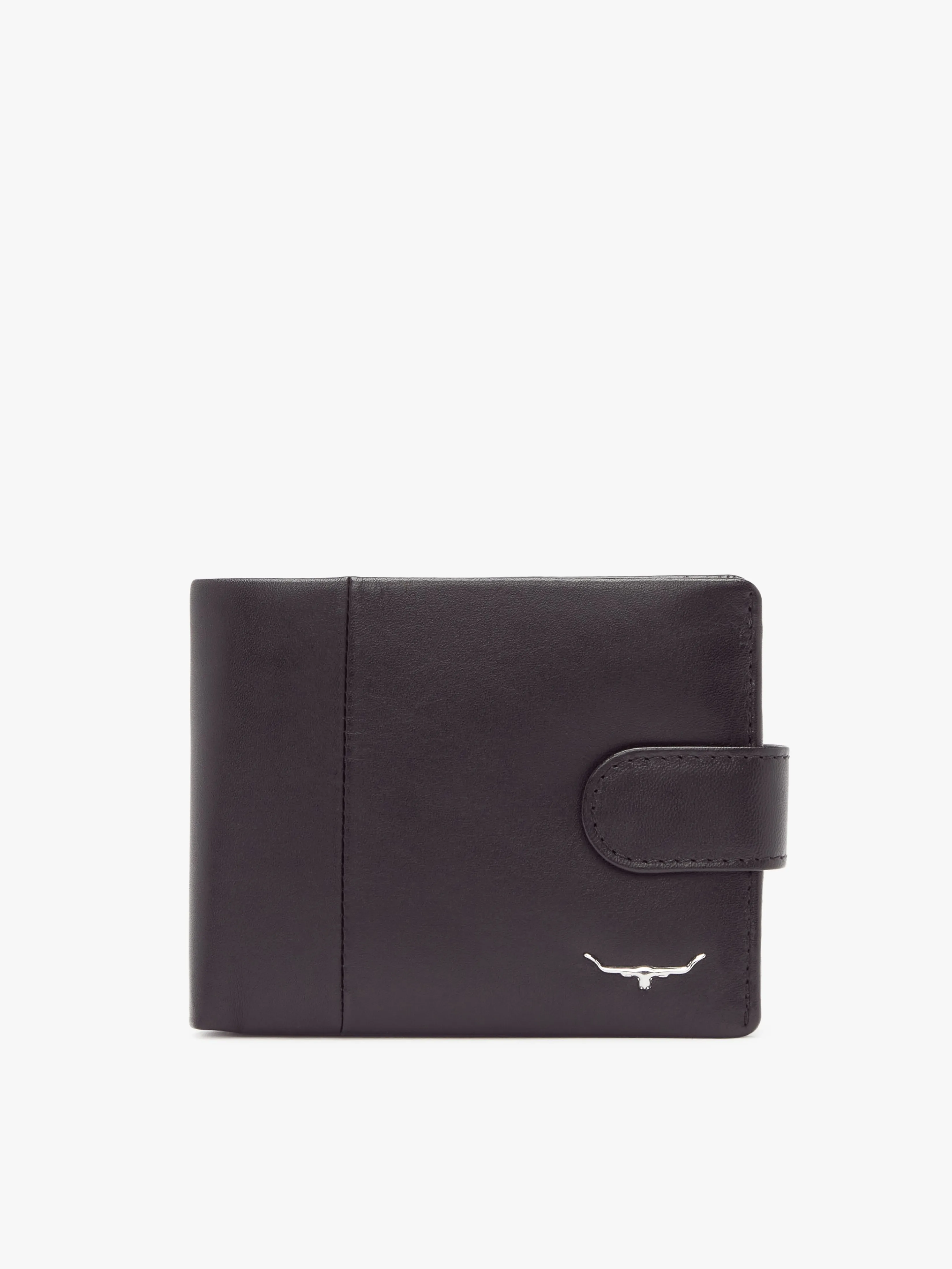 R.M. Williams Wallet with Coin Pocket & Tab - Black