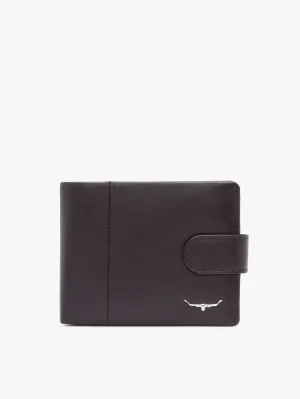 R.M. Williams Wallet with Coin Pocket & Tab - Black