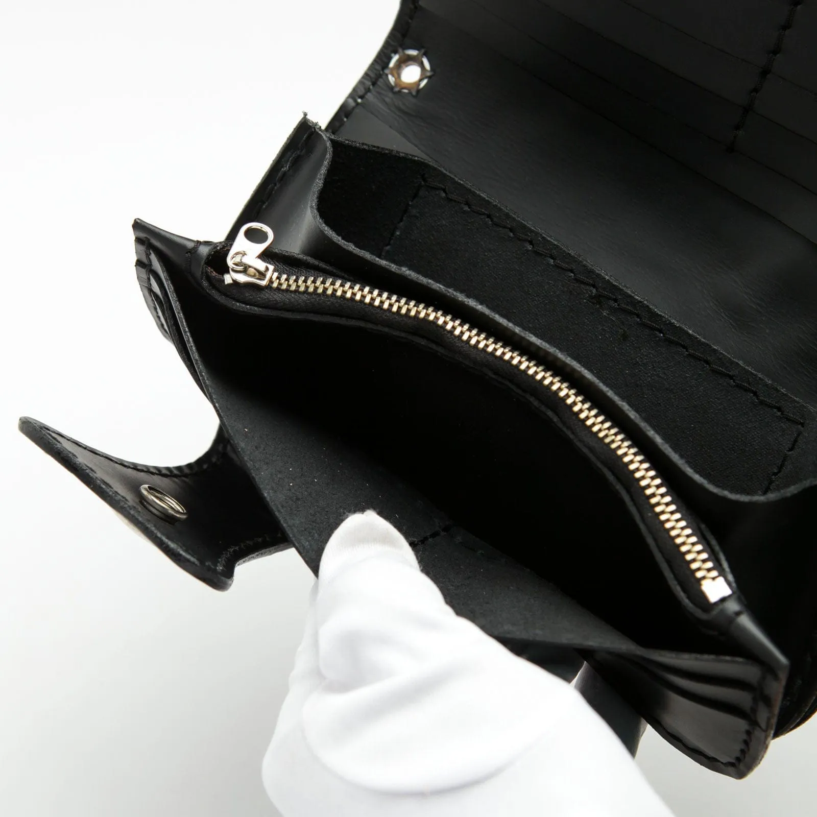Skull Tattoo Genuine Leather Biker Wallet